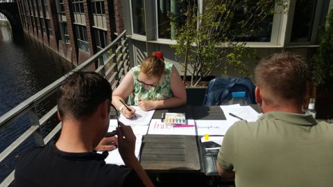 Outdoor Partnercoaching English für Projektleiter der Automobilbranche mit Trainerin der SprachenGalerie